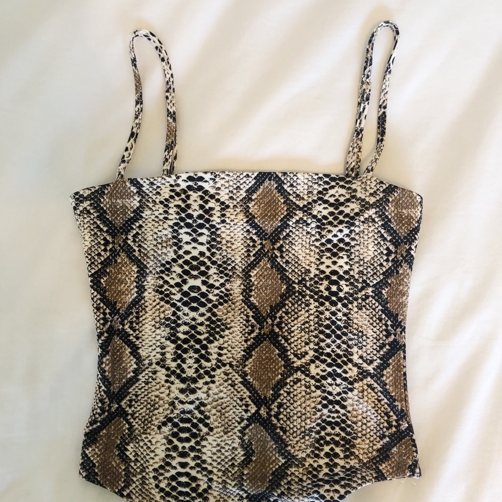 snakeskin bodysuit